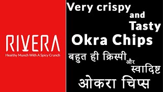 Very Crispy And Tasty Okra Chips  Healthy Vegetable Chips  Healthy Crisps  Rivera food shorts [upl. by Adnahsal]