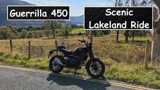 Royal Enfield Guerrilla 450  Stunning Lake District Views [upl. by Olmstead]