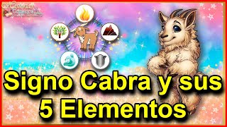 Signo Cabra Características y sus 5 elementos  Las Cinco Cabras del Zodiaco Chino [upl. by Eycats138]