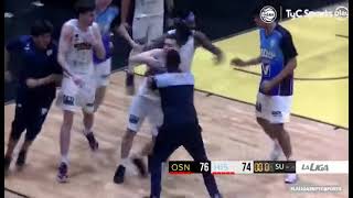 impresionante final del partido por la liga nacional de basquet argentino [upl. by Eneluj]