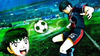 PSG Having a Goals Battle Against Manchester United  Captain Tsubasa [upl. by Illib]