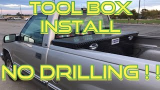 HOW TO INSTALL A TRUCK TOOLBOX WITHOUT DRILLING [upl. by Paulita]