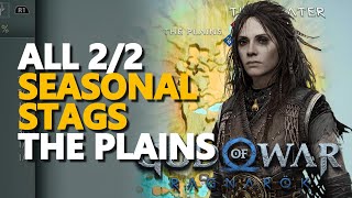 The Plains Seasonal Stags God Of War Ragnarok All 22 [upl. by Euqinomahs]