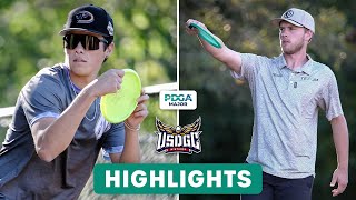 Round 1 Highlights  2024 United States Disc Golf Championship [upl. by Eniruam]