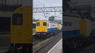 Balfour Beatty Class 20905amp901 passing Stafford 6J09 kings Norton to Crewe PAD train thrash [upl. by Azilanna664]