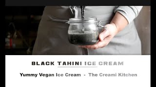 Vegan Black Tahini ice cream in Ninja Creami [upl. by Bonny]