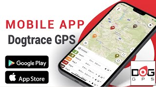 Demo of the DOGTRACE GPS mobile APP version 2022 for the DOG GPS X30 tracking device [upl. by Annij813]