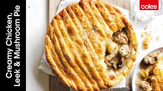 Creamy Chicken Leek amp Mushroom Pie [upl. by Lorimer138]