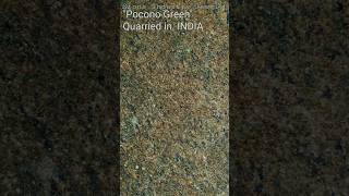 Stone Industry Jewels 15 Pocono Green India petrology graniteslabs granitecountertop [upl. by Etteoj]