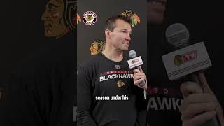 Hear from Luke Richardson ahead of tonights season opener in Utah  Chicago Blackhawks [upl. by Jonette]