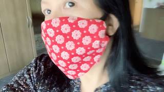 Bandana face mask 💜with hair ties❤️no sewing✨DIY💚so simple✨so easy [upl. by Eugenia146]