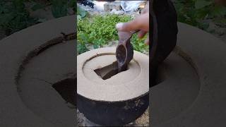 satisfying pottery experiment potterycrafts diy فن وصناعات واختراعات من صهر المعادن [upl. by Bolan]