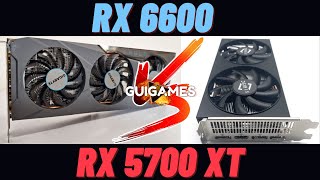 RX 6600 VS RX 5700 XT  Qual a melhor opção para Full HD [upl. by Yralam221]