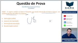 QUESTÃO 26005  POLÍTICAS CAMBIAIS CPA10 CPA20 CEA AI ANCORD [upl. by Egduj]