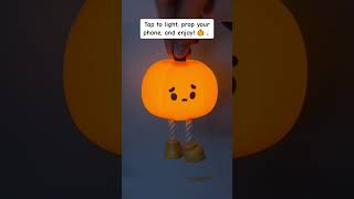 Pumpkin night light fallaesthetic halloween cozydecor nightlight fallvibes [upl. by Eelanej990]