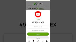 Seed 9 CEX VS DEX seed you tub video code Seed veriyfy code today seed seeds [upl. by Newg]