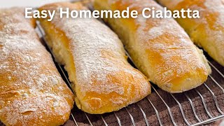 Easy Ciabatta Bread at Home [upl. by Heise]