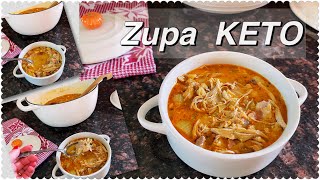 KETO zupa z kurczakiem 🍲  każdy ją zrobi Keto chicken soup [upl. by Ramedlab529]