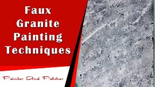 Faux Granite Painting Techniques [upl. by Edelstein231]