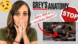 ObGyn Doctor Reacts to Greys Anatomy  CSection in a HOUSE WHY [upl. by Haletta]