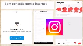 ocorreu um erro tente novamente Instagram  sem conexão com a internet [upl. by Arte]