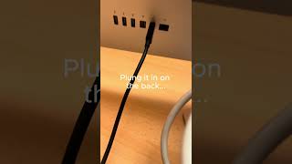 apple thunderbolt display 27  broken Cable Repair 30 seconds repair way too easy [upl. by Rodge]