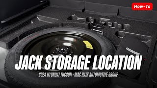 Find Your Jack amp Spare Tire Storage Location 2024 Hyundai Tucson [upl. by Narah]