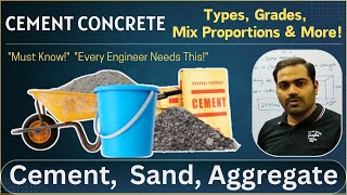 What is Concrete  Grades  Mix Proportions  Cement  Fine Aggregate  Coarse Aggregate [upl. by Amandy441]