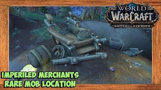 World of Warcraft Battle For Azeroth Imperiled Merchants Rare Mob Location [upl. by Cappella869]