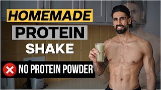 HOMEMADE Protein Shake Without SUPPLEMENTS  High Protein Recipe  Abhinav Mahajan [upl. by Duma]