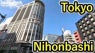 Tokyo Walk  From Nihonbashi to Bank of Japan via Mitsukoshimae 東京散歩  日本橋から三越前を経由して日本銀行まで [upl. by Raynata]