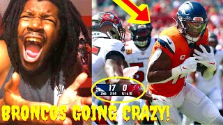 WHY THE BRONCOS COMING SO CRAZY BRONCOS VS BUCCANEERS HIGHLIGHTS REACTION 2024 WEEK 3 [upl. by Grishilda700]