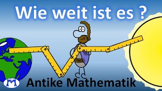 Antike Mathematik 3  Aristarchos Berechnung zum Abstand der Sonne [upl. by Mw]