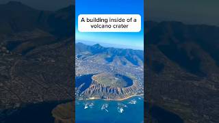 A building inside of a volcano crater hawaii oahu hawaiitravel hawaiivacation travel [upl. by Aloz]