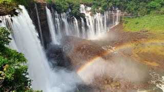 HD Angola  Kalandula falls 2nd biggest waterfalls in AfricaCalandula quedas de agua [upl. by Akym]