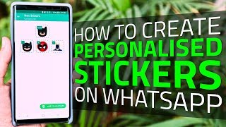 How to Create Personalized Stickers on WhatsApp  You Can Make Your Own Stickers [upl. by Jacobina403]