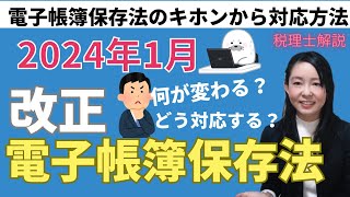 【最新】改正電子帳簿保存法！電帳法の基本、対応策から対応していない場合はどうなるか？について解説 [upl. by Oratnek]