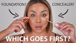 CONCEALER BEFORE OR AFTER FOUNDATION  NINA UBHI [upl. by Sakiv]