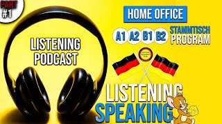 Home Office Part 1 I Listening Podcast I Stammtisch Deutsch I A1 A2 B1 B2 [upl. by Imogen]