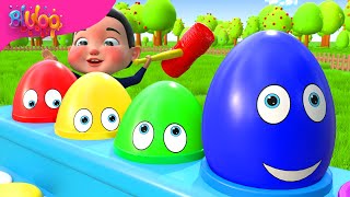 Surprise Eggs Kids Song  BluLoo Nursery Rhymes amp Kids Songs [upl. by Sheryle]