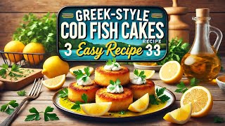 GreekStyle Cod Fish Cakes Recipe  Easy StepbyStep Cooking Tutorial [upl. by Dietz602]