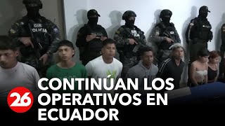 Continúan los operativos en Ecuador [upl. by Oranneg]