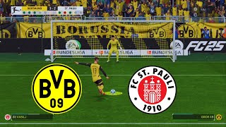 Borussia Dortmund vs FC St Pauli Bundesliga 7 Spieltag aber im FC 25 Elfmeterschießen Spiele [upl. by Suired]