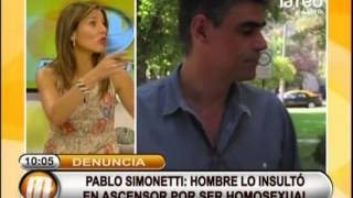 Hombre insultó a Pablo Simonetti por ser homosexual [upl. by Neliak]