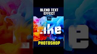 Blend text effect  Photoshop Tutorial shorts text photoshop [upl. by Kale]