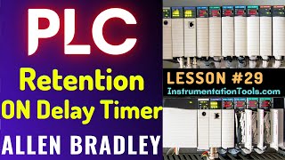 PLC Training 29  Retention ON Delay Timer in PLC  Free Tutorial with Example [upl. by Eniamert]