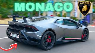 BEST OF CARS LEAVING MONACO Bugatti Veyron Lamborghini Ferrari McLaren [upl. by Gwendolyn185]