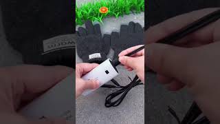 Electric heated gloves 🧤⚡💡youtubeshorts gloves watchpage innovation [upl. by Fadil526]