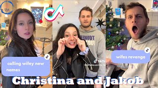 Christina and Jakob TikToks 2023  Funny TikTok Compilation of Christina and The Dane 2022  2023 [upl. by Eyllek204]