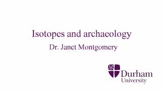 Isotopes and archaeology [upl. by Spector296]